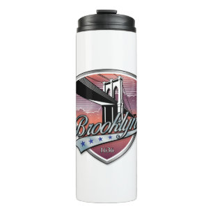 Brooklyn Design Silver Thermal Tumbler