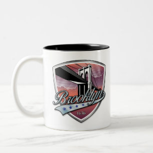 Brooklyn Design Silver Two-Tone Coffee Mug
