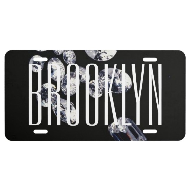 Brooklyn Diamonds Aluminum License Plate (Front)