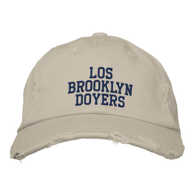 BROOKLYN DOYERS MEN'S Distressed Chino Twill Cap (Front)