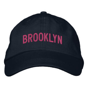 BROOKLYN EMBROIDERED BASEBALL CAP