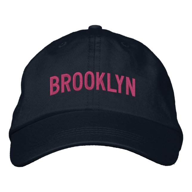 BROOKLYN EMBROIDERED BASEBALL CAP (Front)
