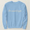 Brooklyn Embroidered Basic Sweatshirt (Navy Blue)