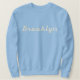 Brooklyn Embroidered Basic Sweatshirt (Navy Blue)