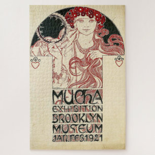 Brooklyn Exhibition by Alphonse Mucha Jigsaw Puzzle