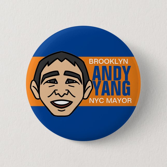 Brooklyn for Yang 2021 Button (Front)