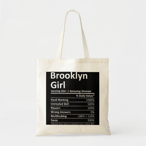 BROOKLYN GIRL NY NEW YORK Funny City Home Roots US Tote Bag