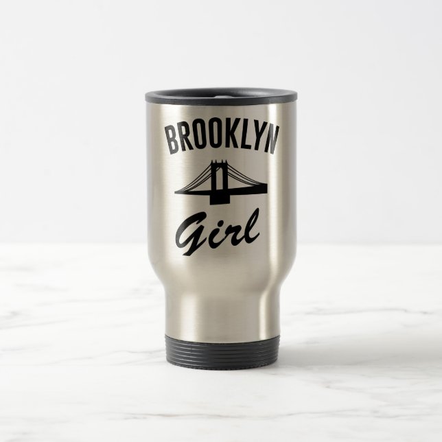 Brooklyn Girl Travel Mug (Center)