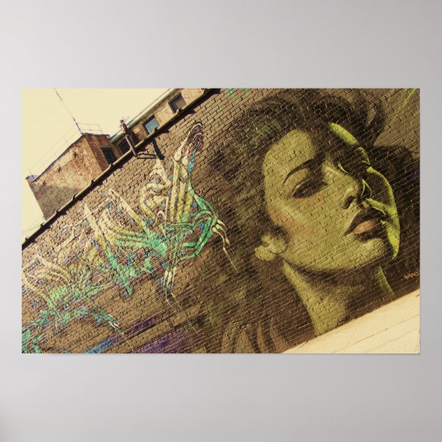 Brooklyn Graffitti Wall Poster (Front)