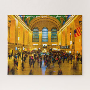 Brooklyn Grand Central Station.Christmas Greetings Jigsaw Puzzle