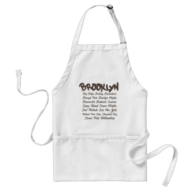 Brooklyn Hoods Adult Apron (Front)