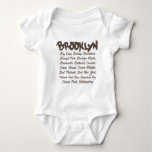 Brooklyn Hoods Baby Bodysuit at Zazzle
