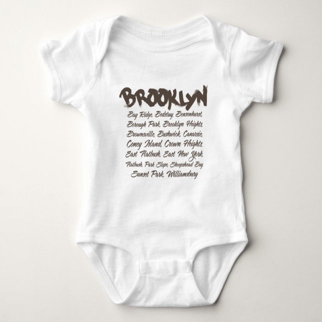 Brooklyn Hoods Baby Bodysuit (Front)