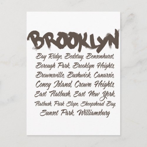 Brooklyn Hoods Postcard