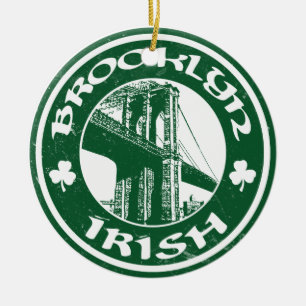 Brooklyn Irish Ceramic Ornament