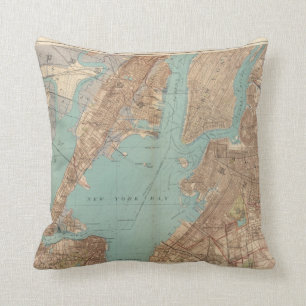 Brooklyn, Jersey City, and Hoboken Throw Pillow