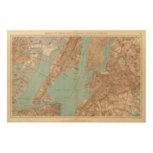 Brooklyn, Jersey City, and Hoboken Wood Wall Decor