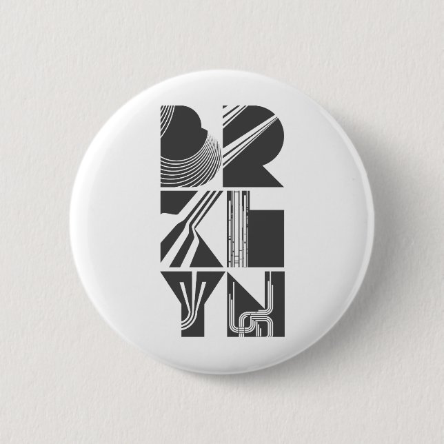 Brooklyn Lines Button (Front)