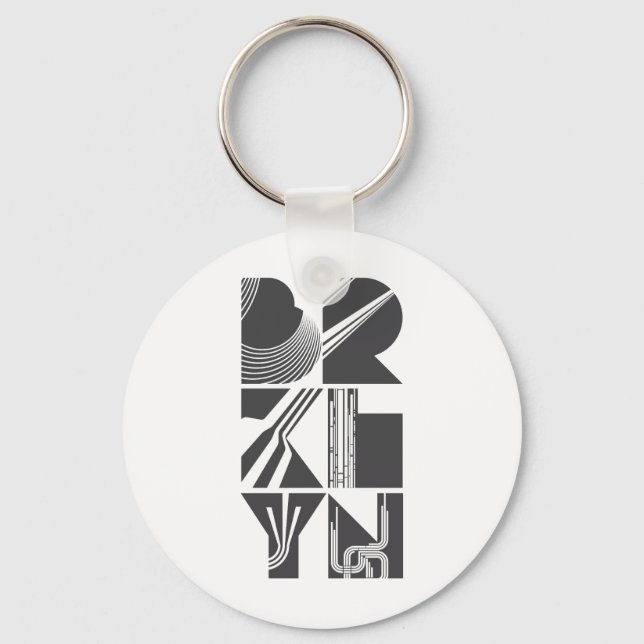 Brooklyn Lines Keychain (Front)