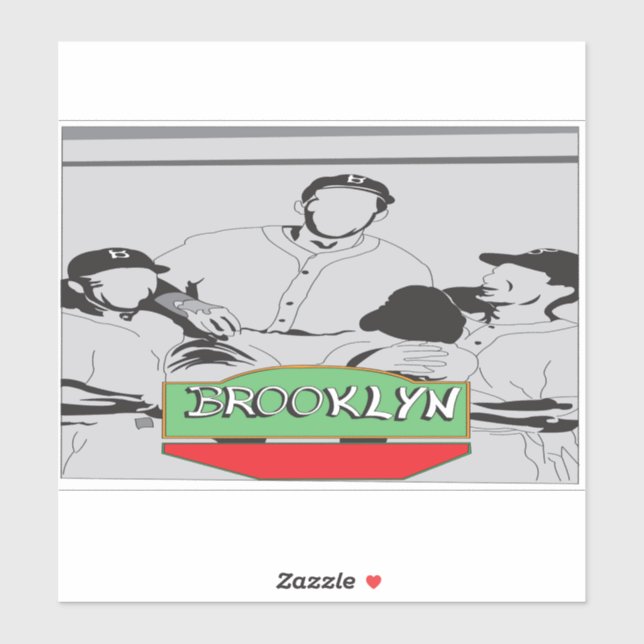 Brooklyn Locker Room  Sticker (Sheet)