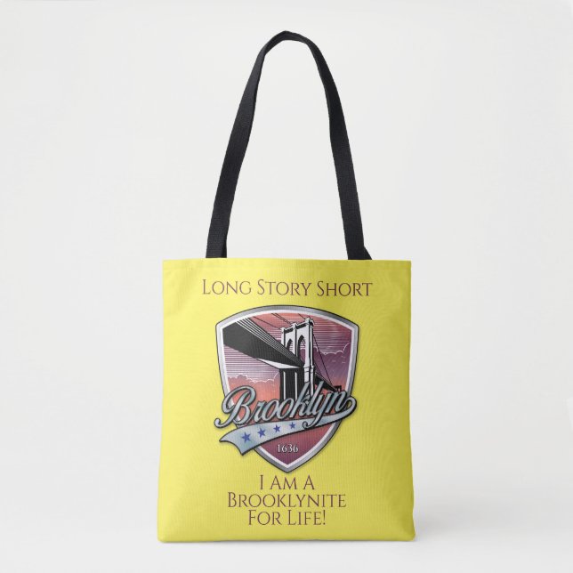 Brooklyn Logo Design Tote Bag (Front)