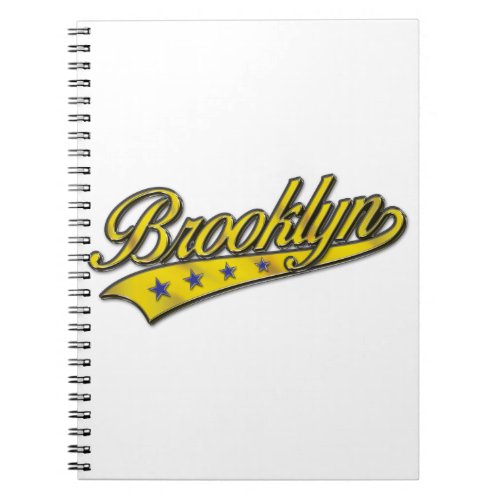 Brooklyn Logo Gold Embossed Notebook