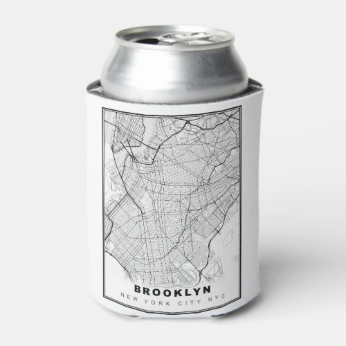 Brooklyn Map Can Cooler