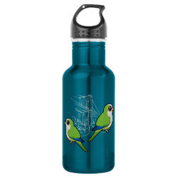Brooklyn Monk Parakeets Water Bottle (24 oz)