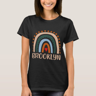 Brooklyn Name Personalized Funny Women Rainbow Bro T-Shirt