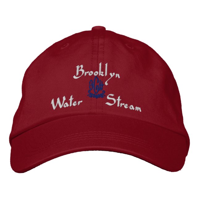 Brooklyn Name With English Meaning Red Embroidered Baseball Cap (Front)