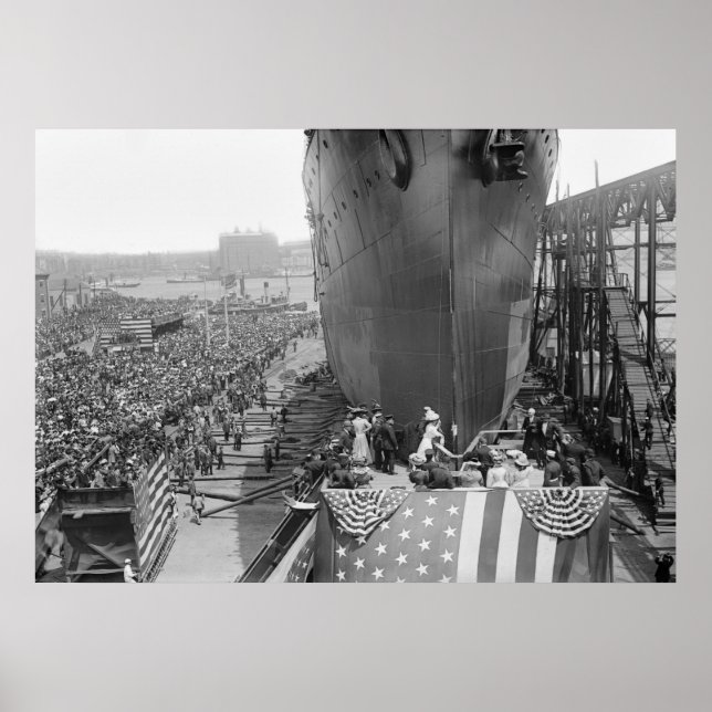 Brooklyn Navy Yard, 1908 Poster (Front)