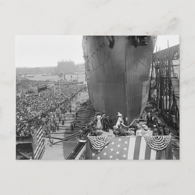 Brooklyn Navy Yard, early 1900s Postcard (Front)