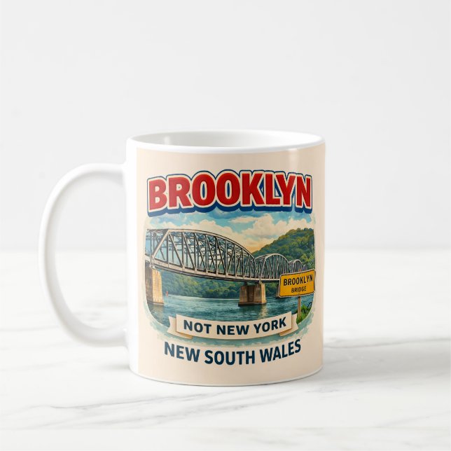 Brooklyn, New South Wales | Not Brooklyn, New York Coffee Mug (Left)