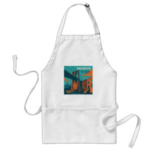 Brooklyn New York Adult Apron