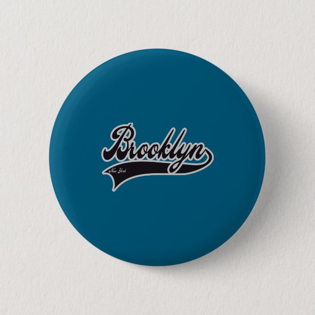 Brooklyn New York Baby  Button (Front)