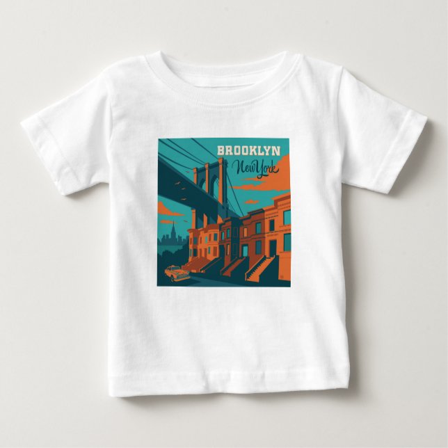 Brooklyn New York Baby T-Shirt (Front)