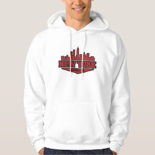 Brooklyn New York Block Style Script Hoodie