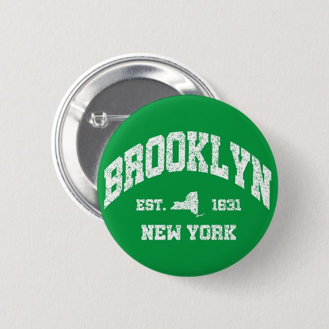 Brooklyn,New York Button (Front & Back)