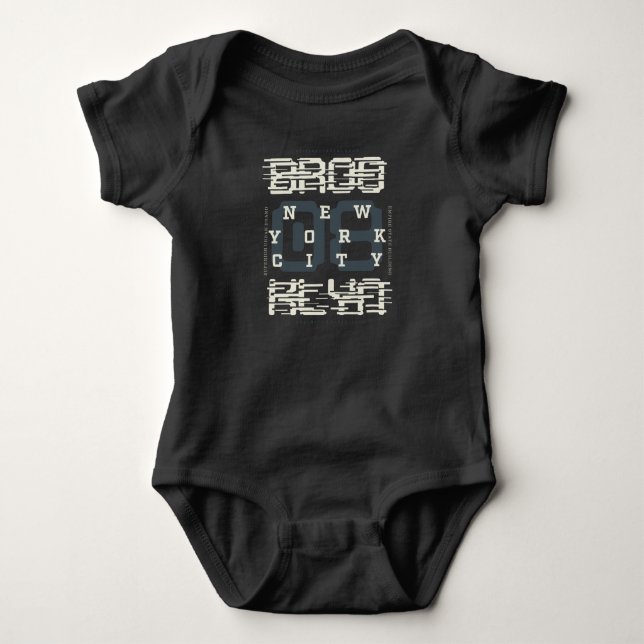 Brooklyn new york city baby bodysuit (Front)