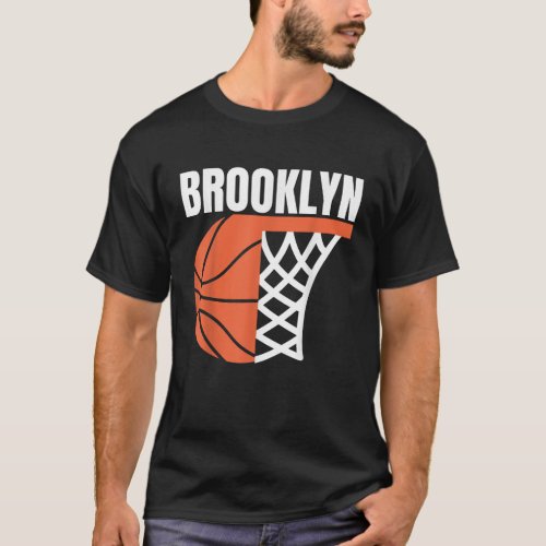 Brooklyn new york city basketball net graphic spor T_Shirt