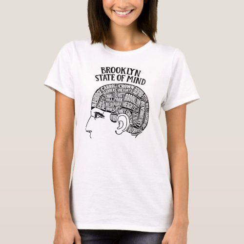 Brooklyn New York City Brain Head Design T_Shirt