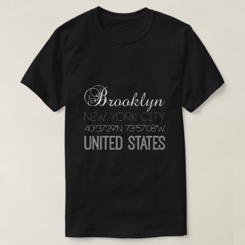 Brooklyn New York City elegant T_Shirt