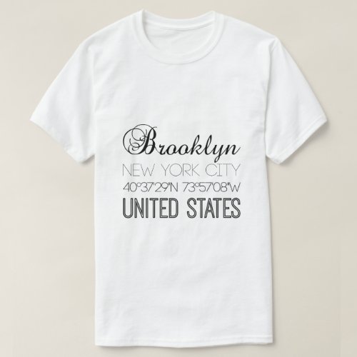 Brooklyn New York City trendy T_Shirt