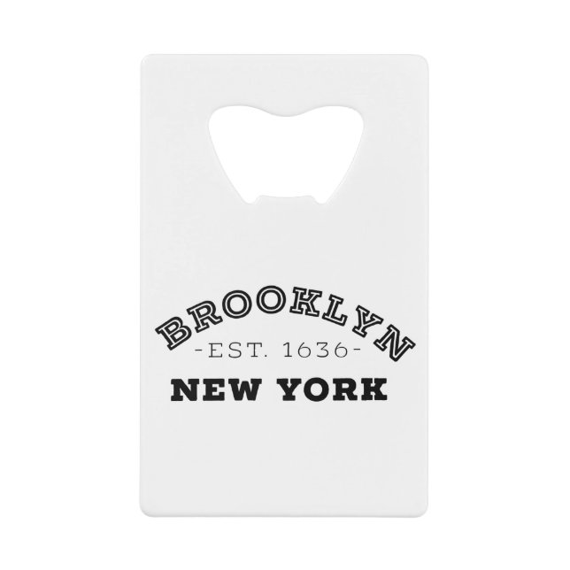 Brooklyn New York Credit Card Bottle Opener (Front)