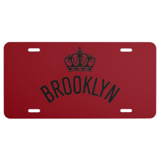 Brooklyn New York Crown Aluminum License Plate