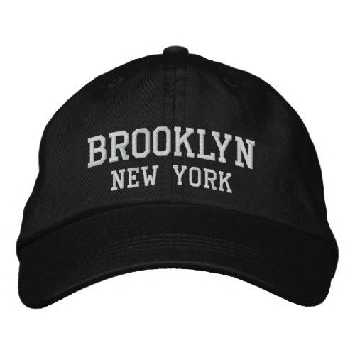 Brooklyn New York Embroidery Embroidered Baseball Cap