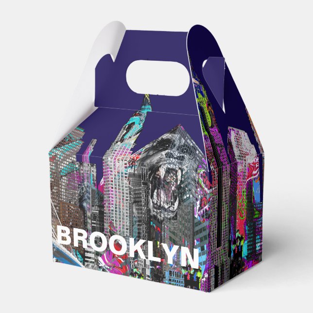 Brooklyn, New York in graffiti Favor Boxes (Front Side)