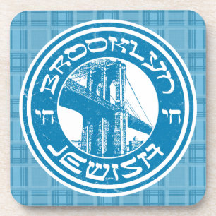 Brooklyn New York Jewish Coaster Set