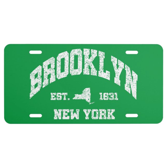 Brooklyn,New York License Plate (Front)