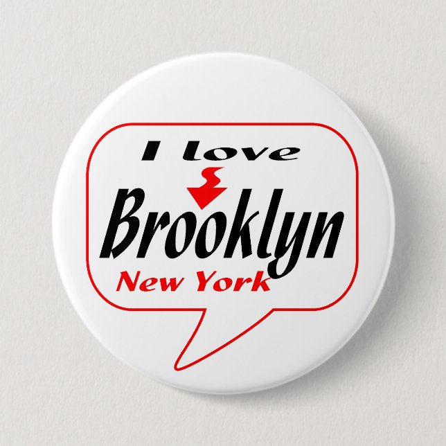 Brooklyn New York Pinback Button (Front)